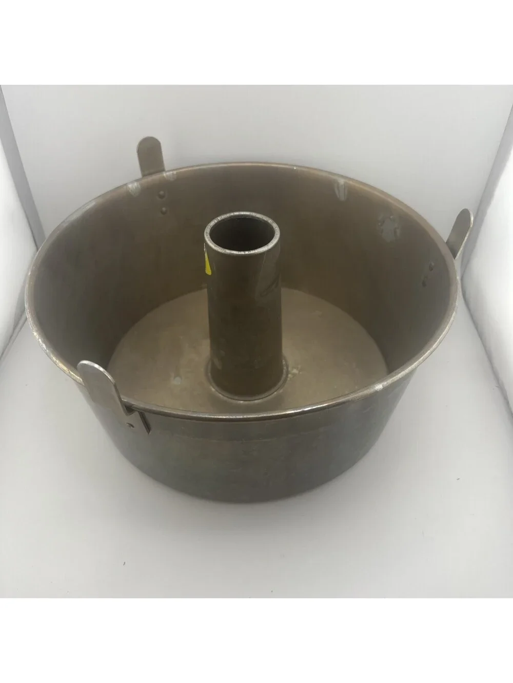 Vintage 10 Inch Aluminum Angel Food Cake Pan Two Piece Tube Baking Pan